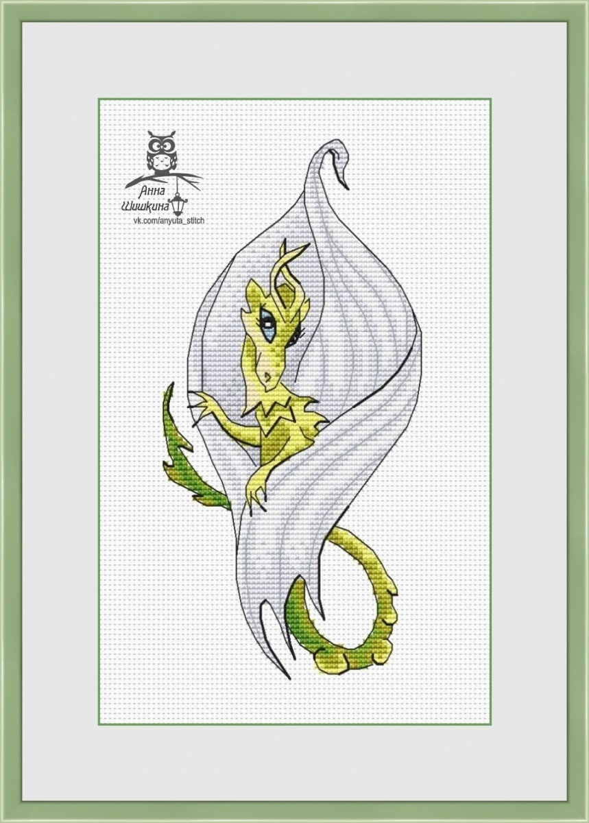 Dracoflower. Calla Cross Stitch Pattern фото 1