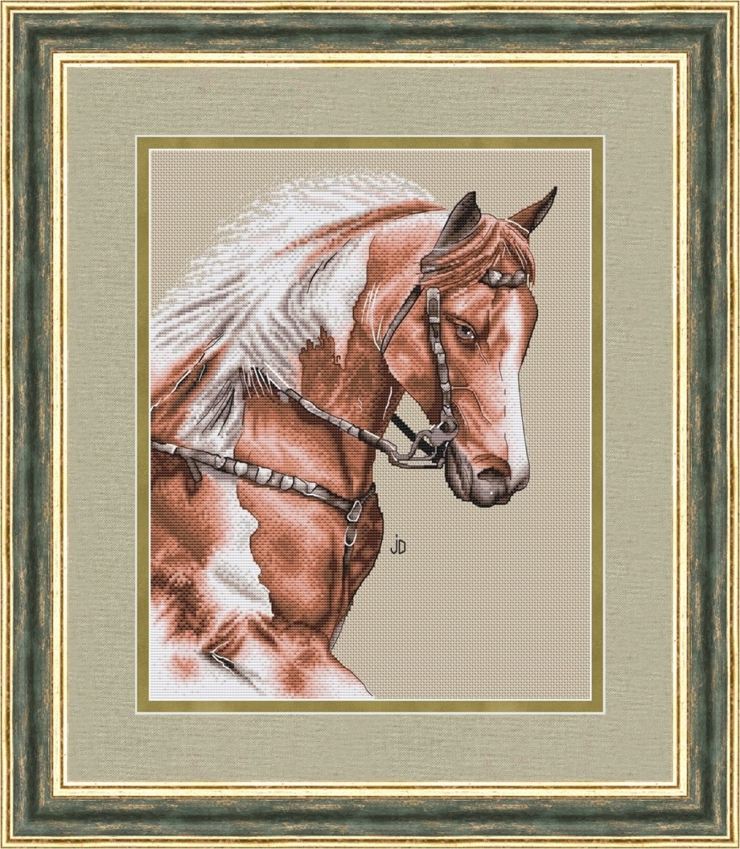 Chestnut Horse Cross Stitch Pattern фото 1