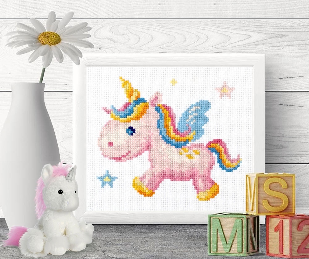 Rainbow Unicorn Cross Stitch Kit фото 4