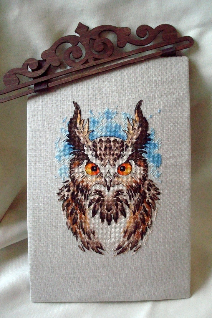 Eagle-owl Cross Stitch Chart фото 3