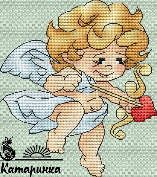 An Angel Cross Stitch Pattern фото 1