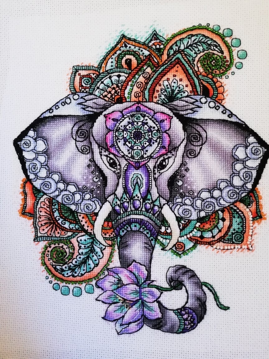 An Elephant Cross Stitch Chart фото 1