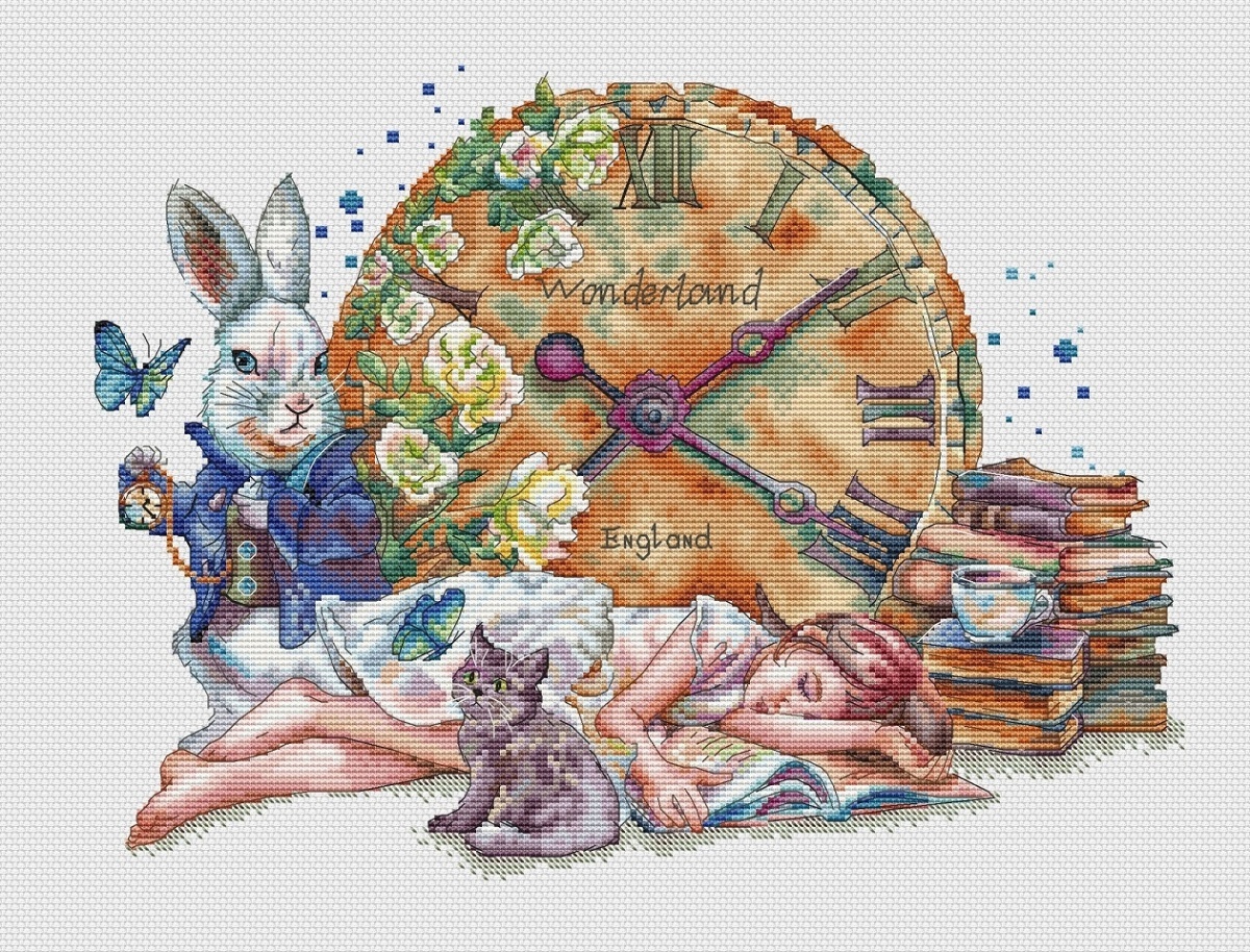 Dream of the White Rabbit Cross Stitch Pattern фото 1