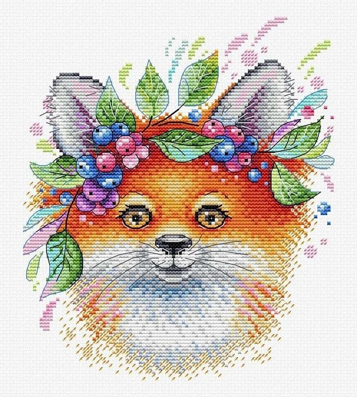 Ginger Wonder Fox Cross Stitch Kit фото 1