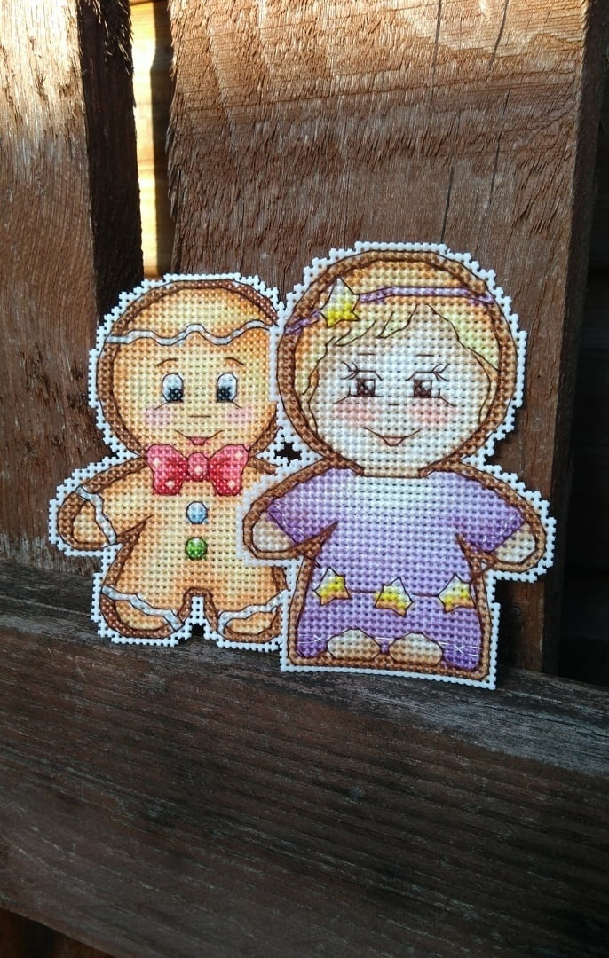Gingerbread Girl Cross Stitch Pattern фото 2