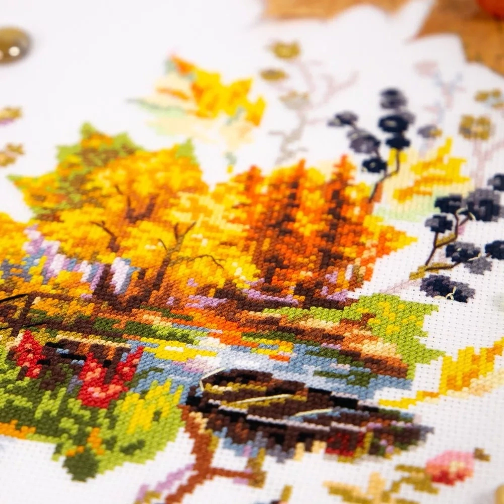 Autumn Sketches Cross Stitch Kit фото 6