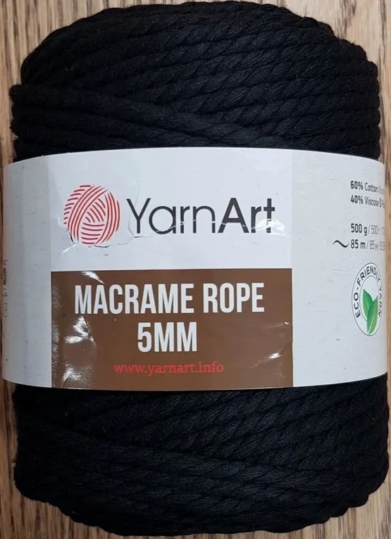 YarnArt Macrame Rope 5mm 60% cotton, 40% viscose and polyester, 2 Skein Value Pack, 1000g фото 2