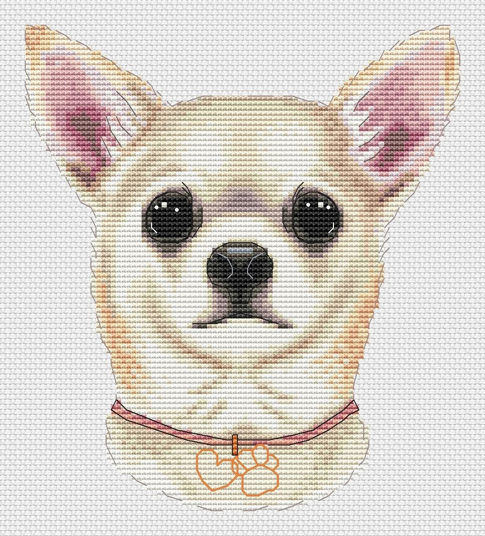 Chihuahua Cross Stitch Chart фото 1