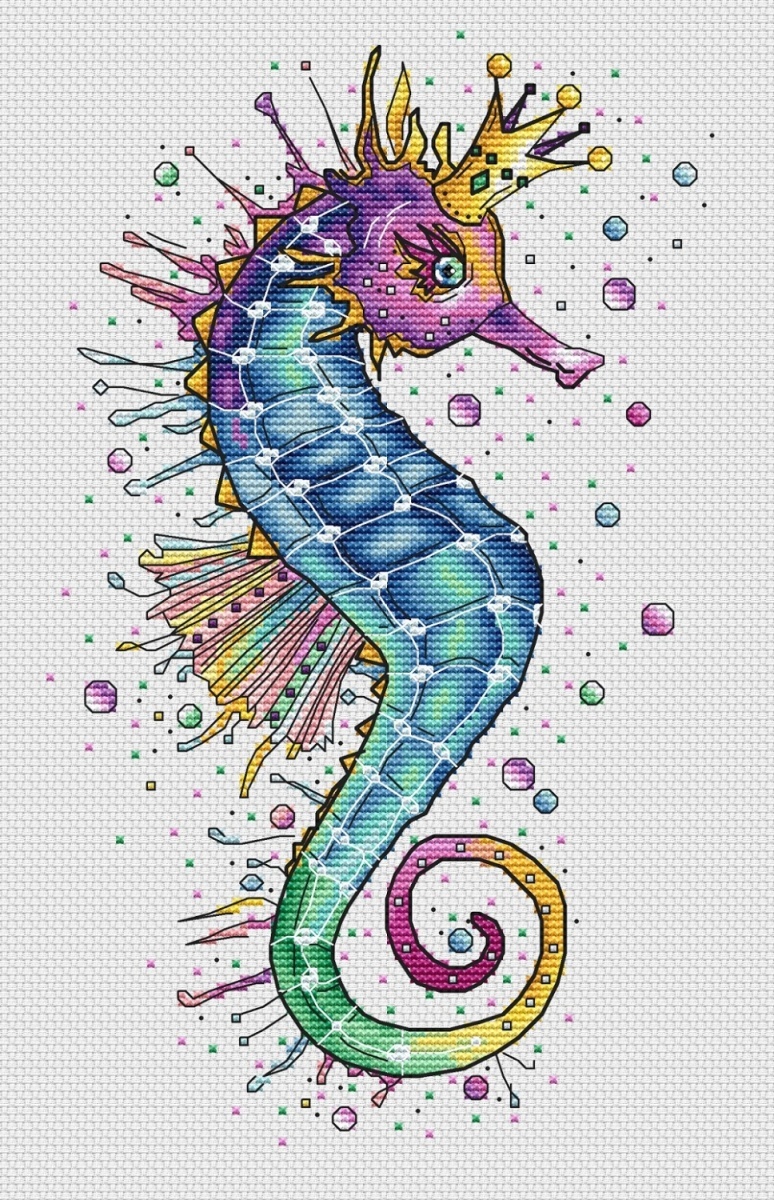 The Seahorse Cross Stitch Pattern фото 1