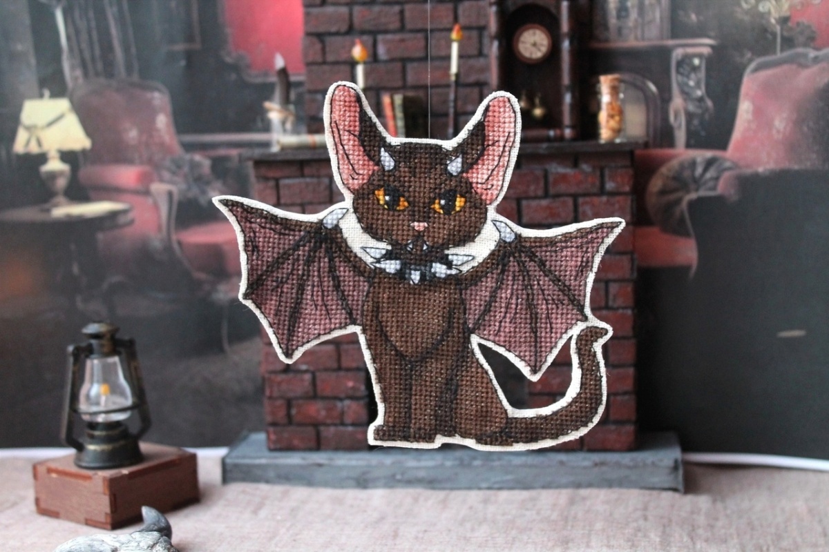 The Demon Cat Cross Stitch Pattern фото 2