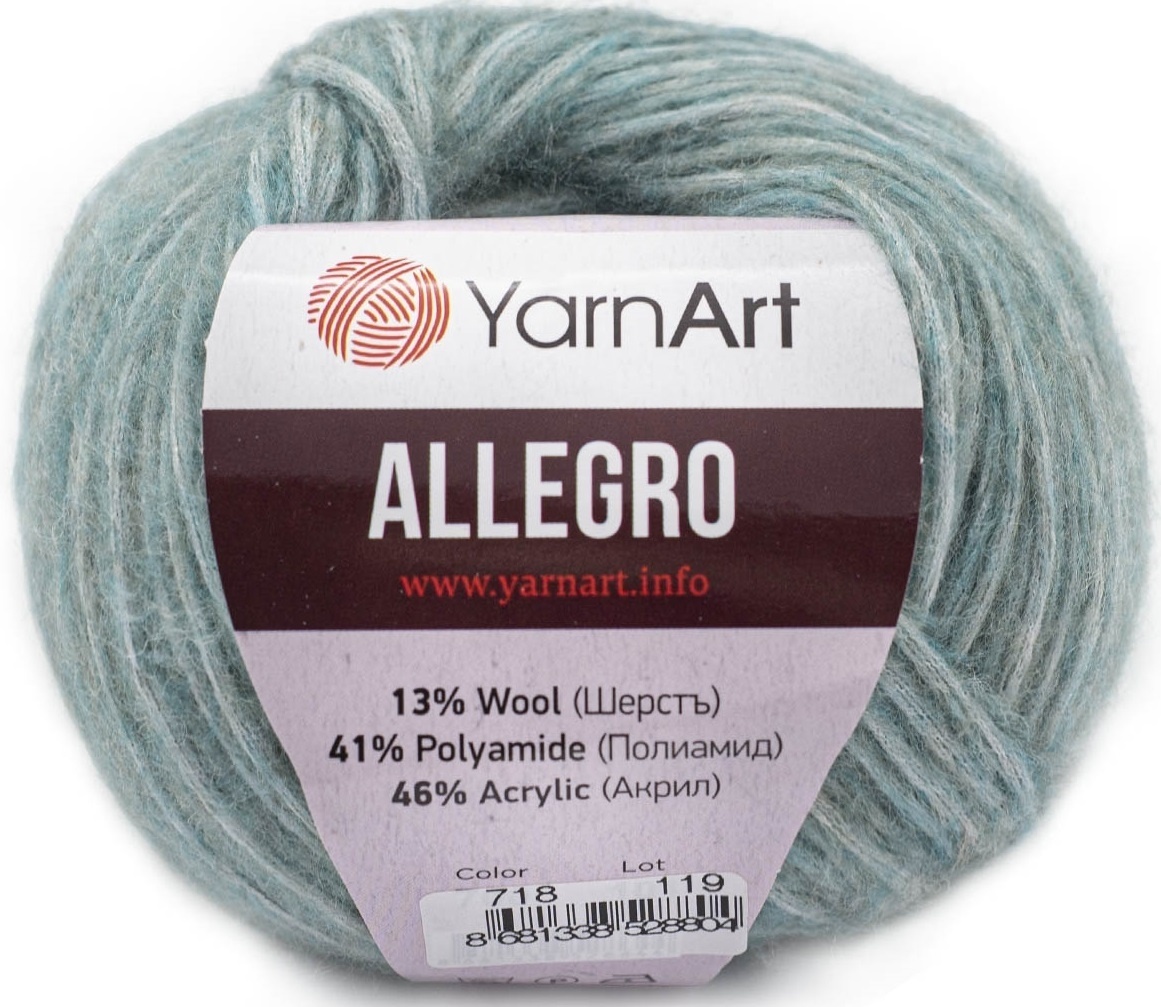 YarnArt Allegro Wolle in Color und Uni, weich, 13% Wolle 145m / 50g Farben