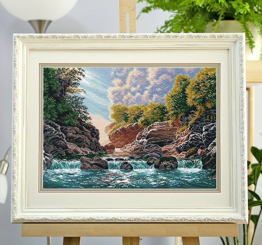 Morning in the Guam gorge Cross Stitch Kit  фото 1