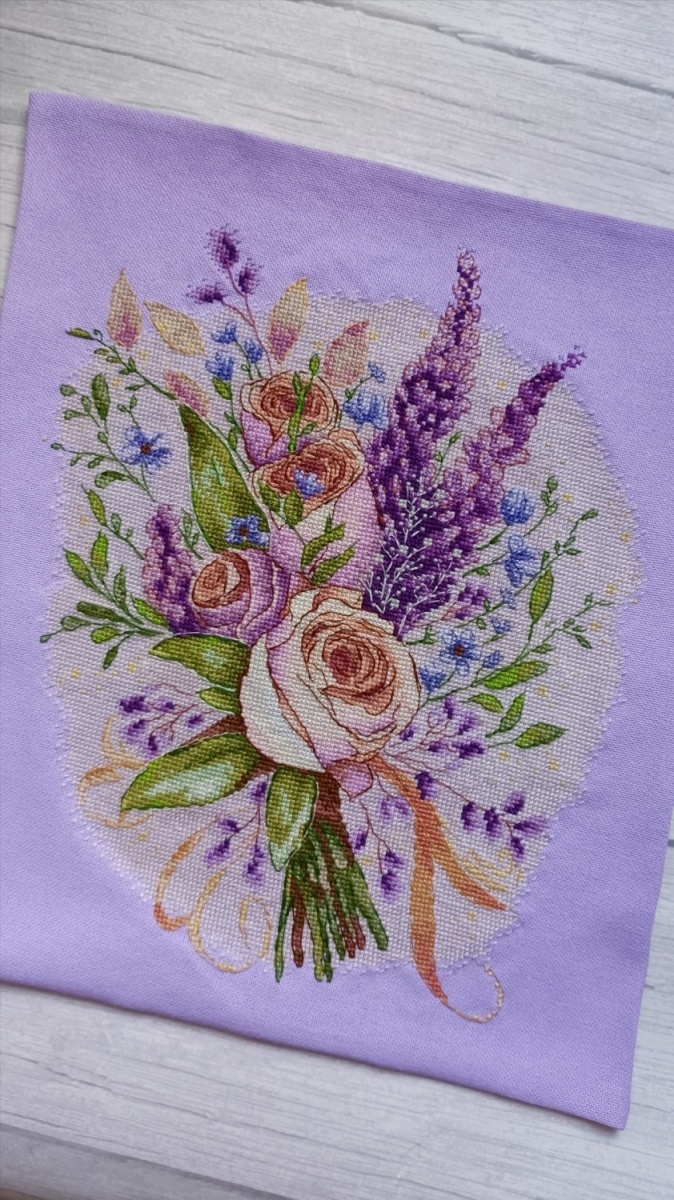 Bouquet of Flowers Cross Stitch Chart фото 6