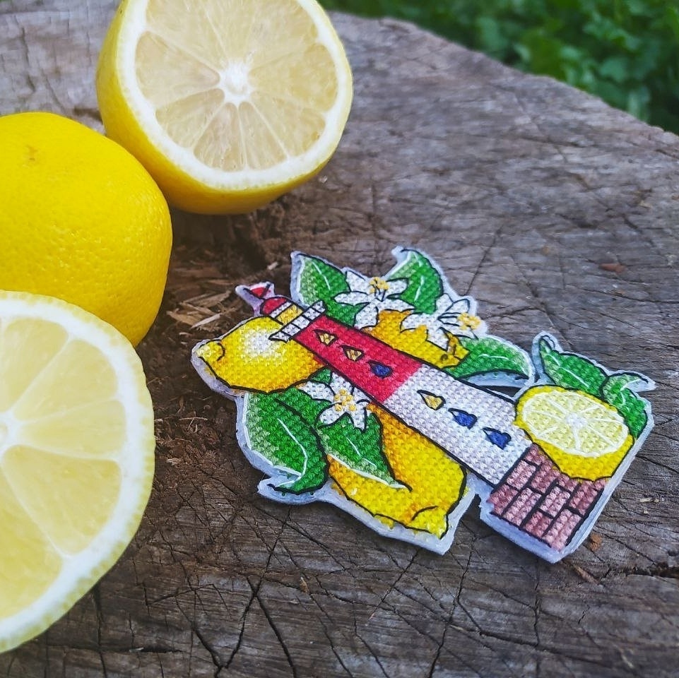 Lighthouse Lemons Cross Stitch Pattern фото 3
