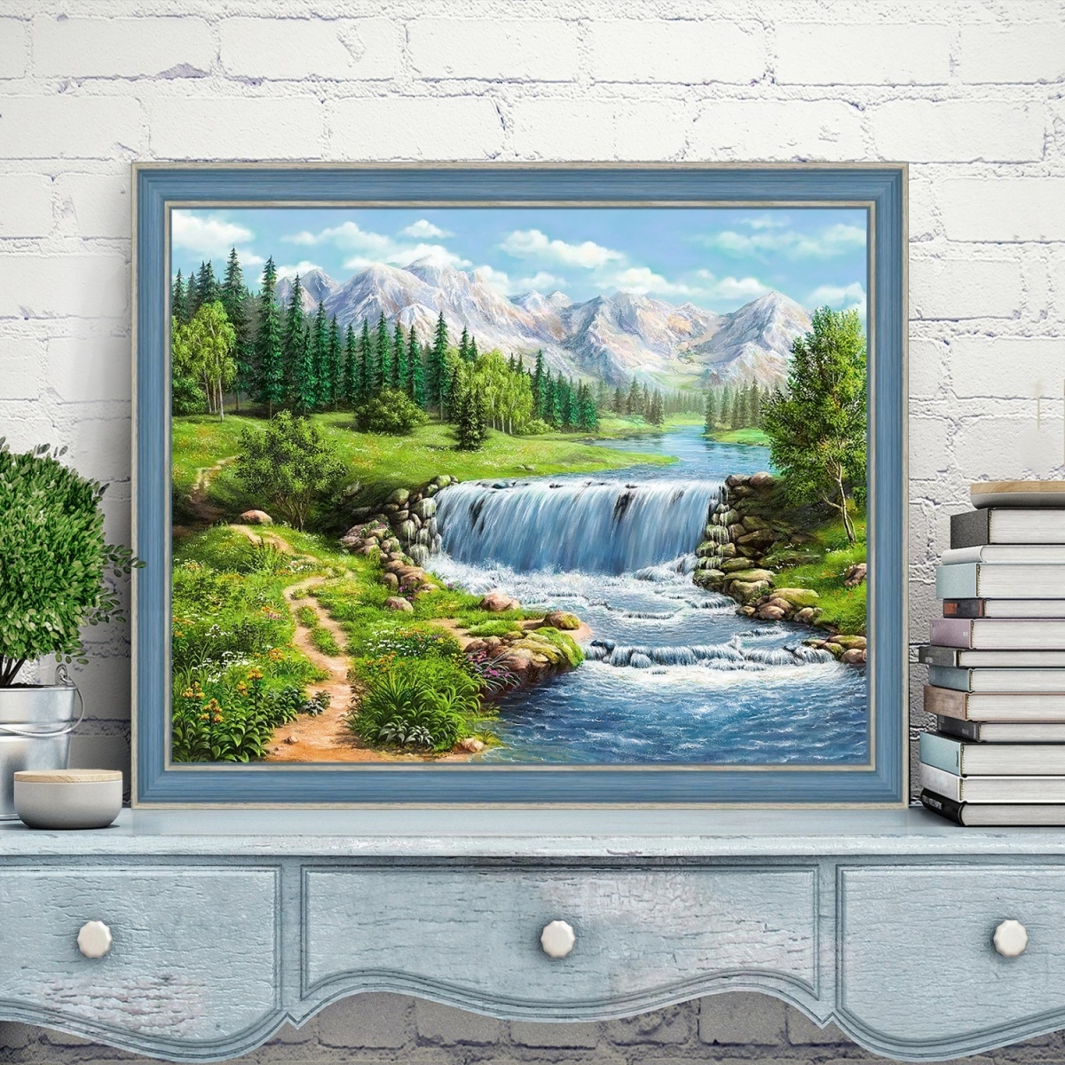 Noon by the River Diamond Painting Kit фото 1