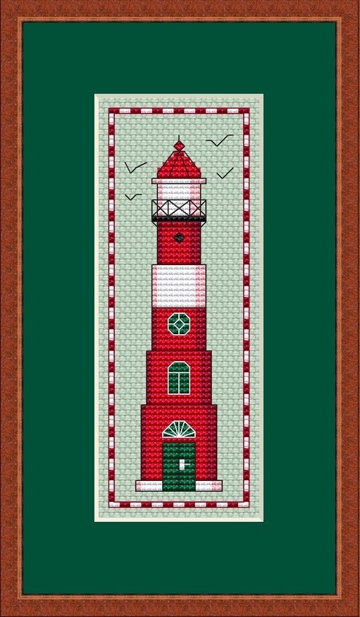 Lighthouse Bookmark Cross Stitch Pattern фото 1