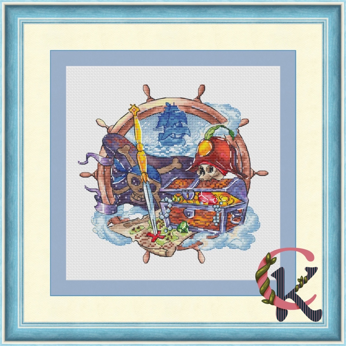 Treasure Map Cross Stitch Chart фото 1