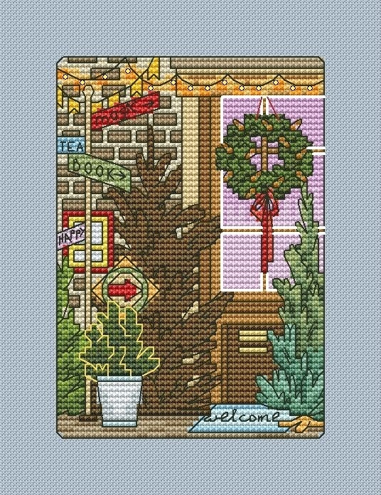 Christmas Card 4 Cross Stitch Pattern фото 1