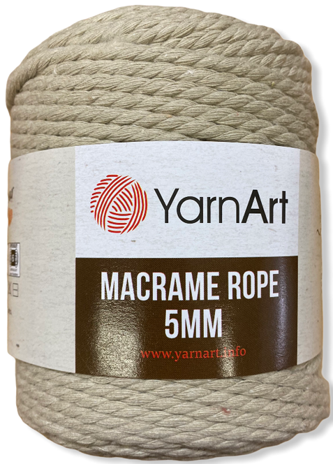 YarnArt Macrame Rope 5mm 60% cotton, 40% viscose and polyester, 2 Skein Value Pack, 1000g фото 5