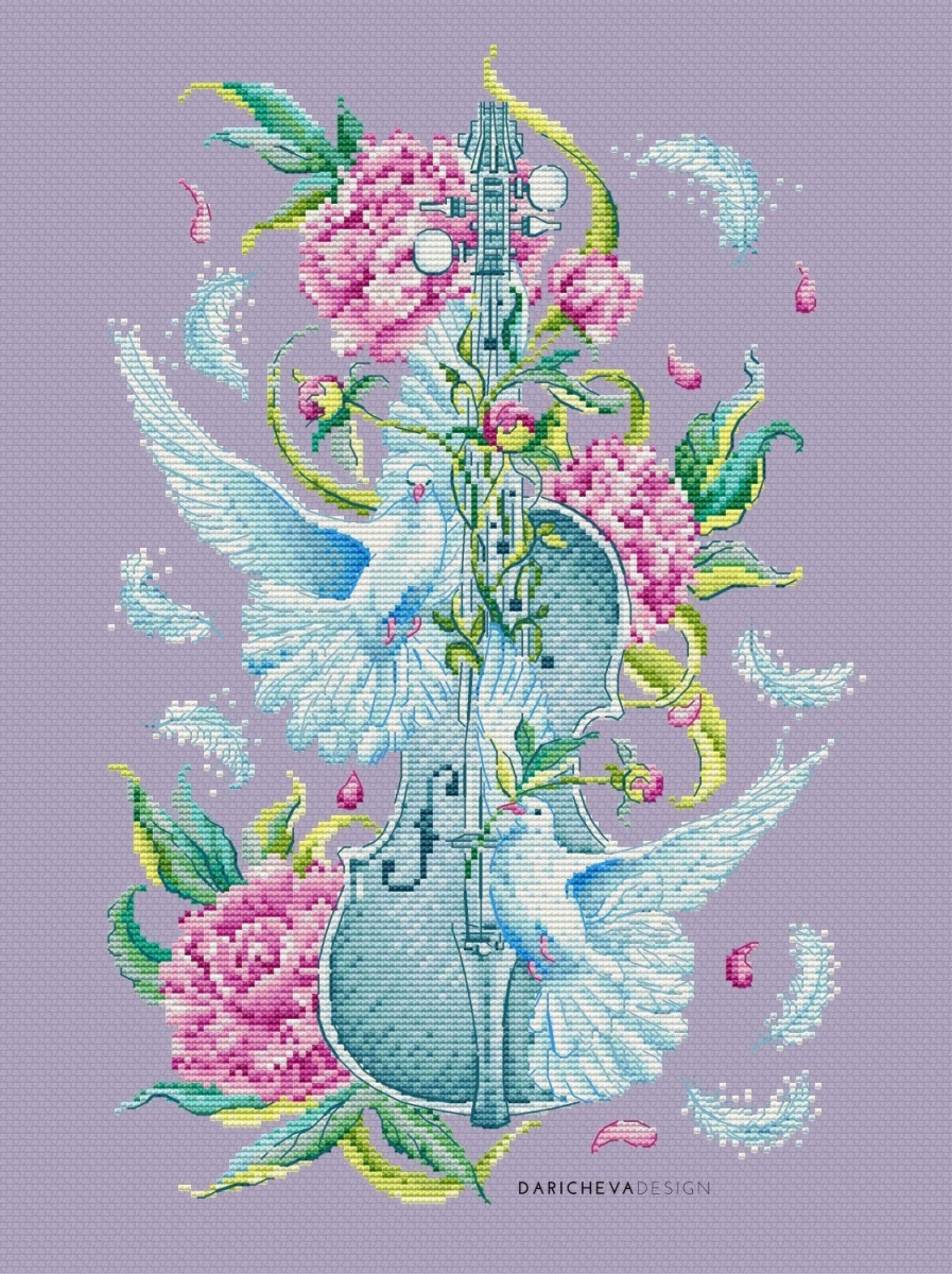 Music of Soul. Adagio Cross Stitch Pattern фото 4