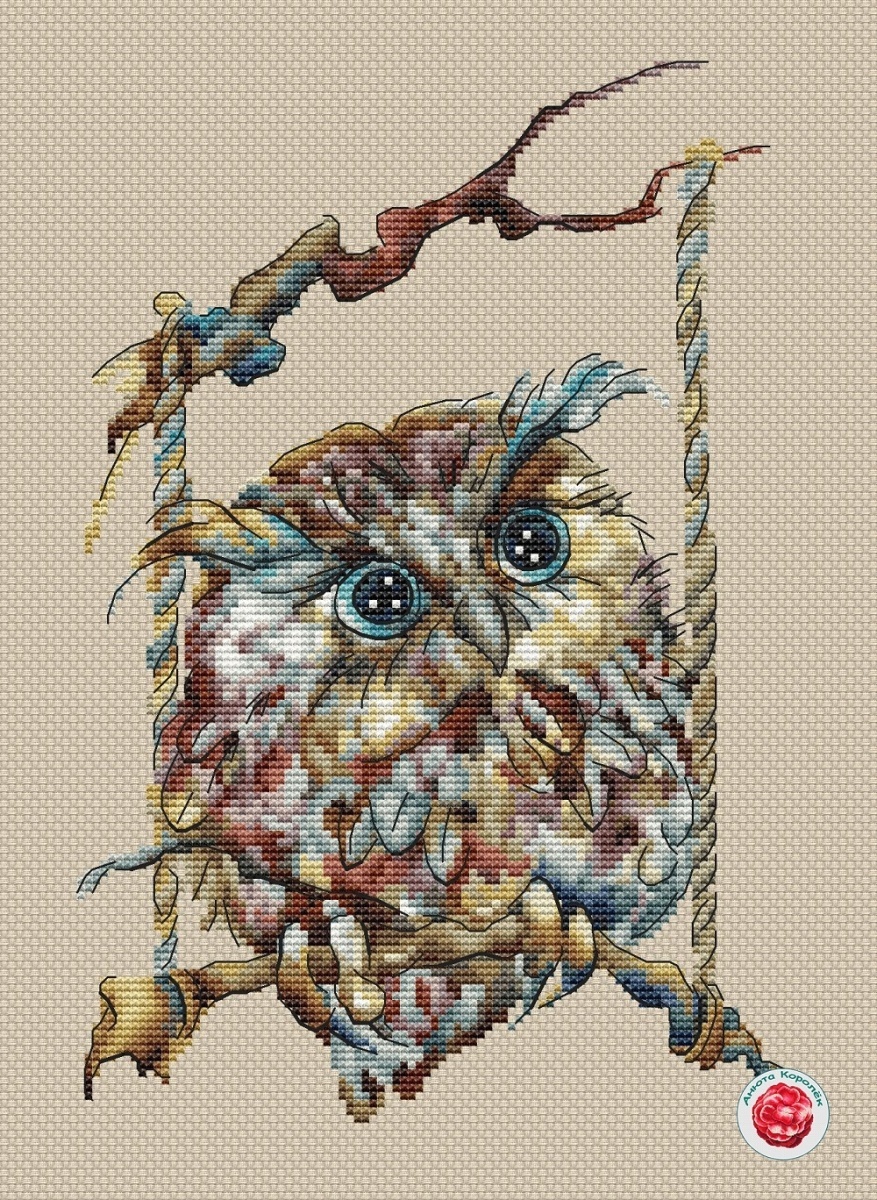 An Owlet Cross Stitch Pattern фото 2