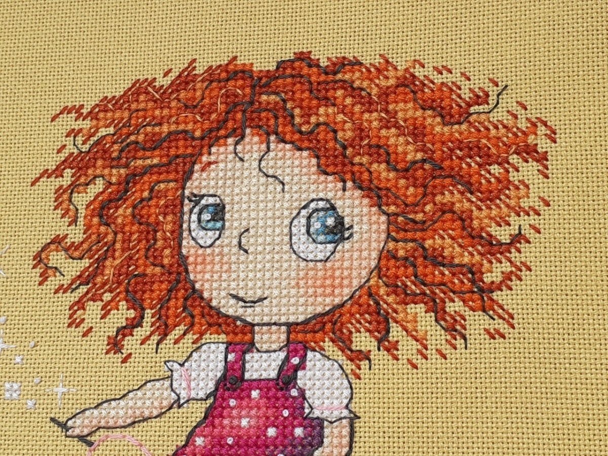 Little Needlewoman Cross Stitch Pattern фото 3