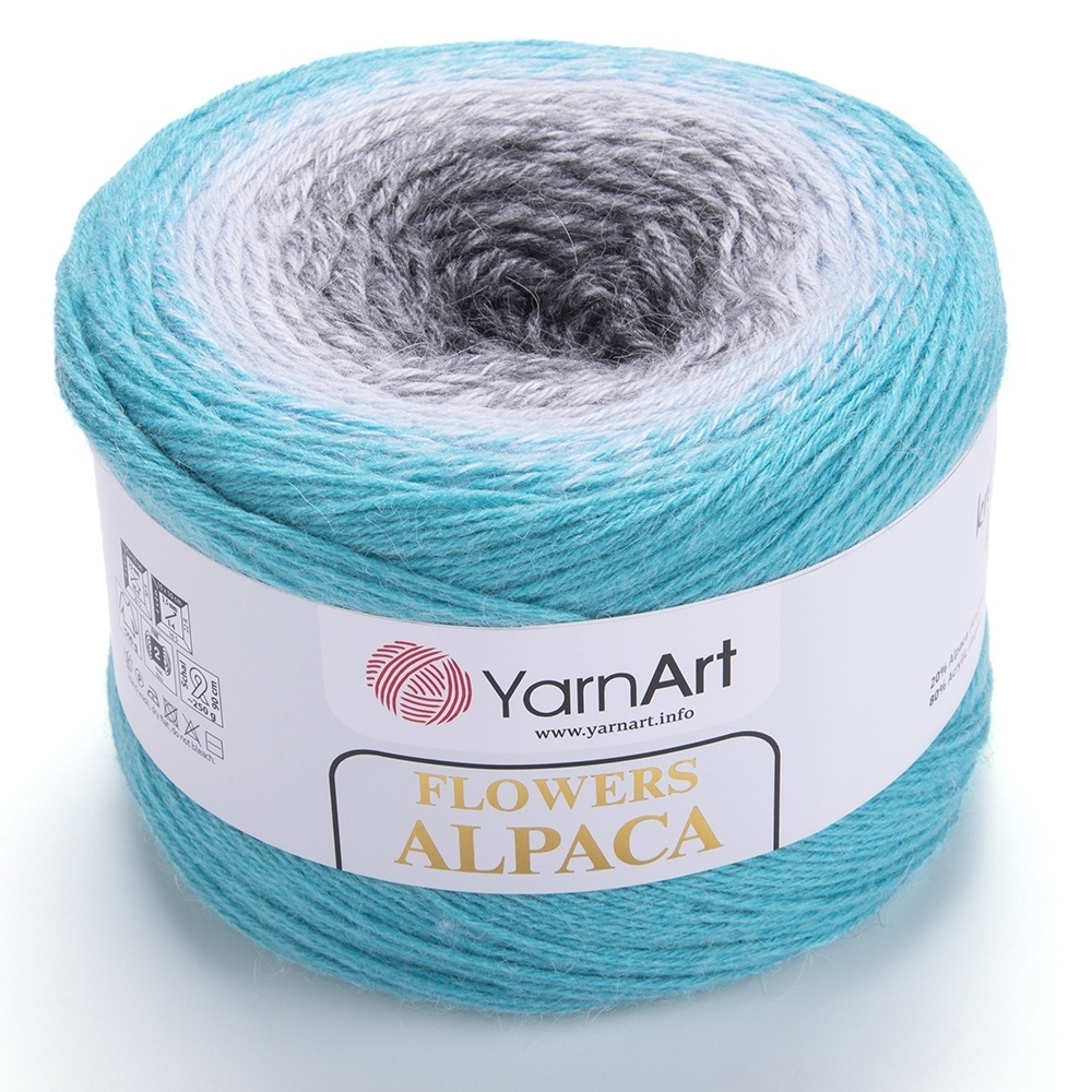 YarnArt Flowers Alpaca, 20% Alpaca, 80% Acrylic, 2 Skein Value Pack, 500g фото 13