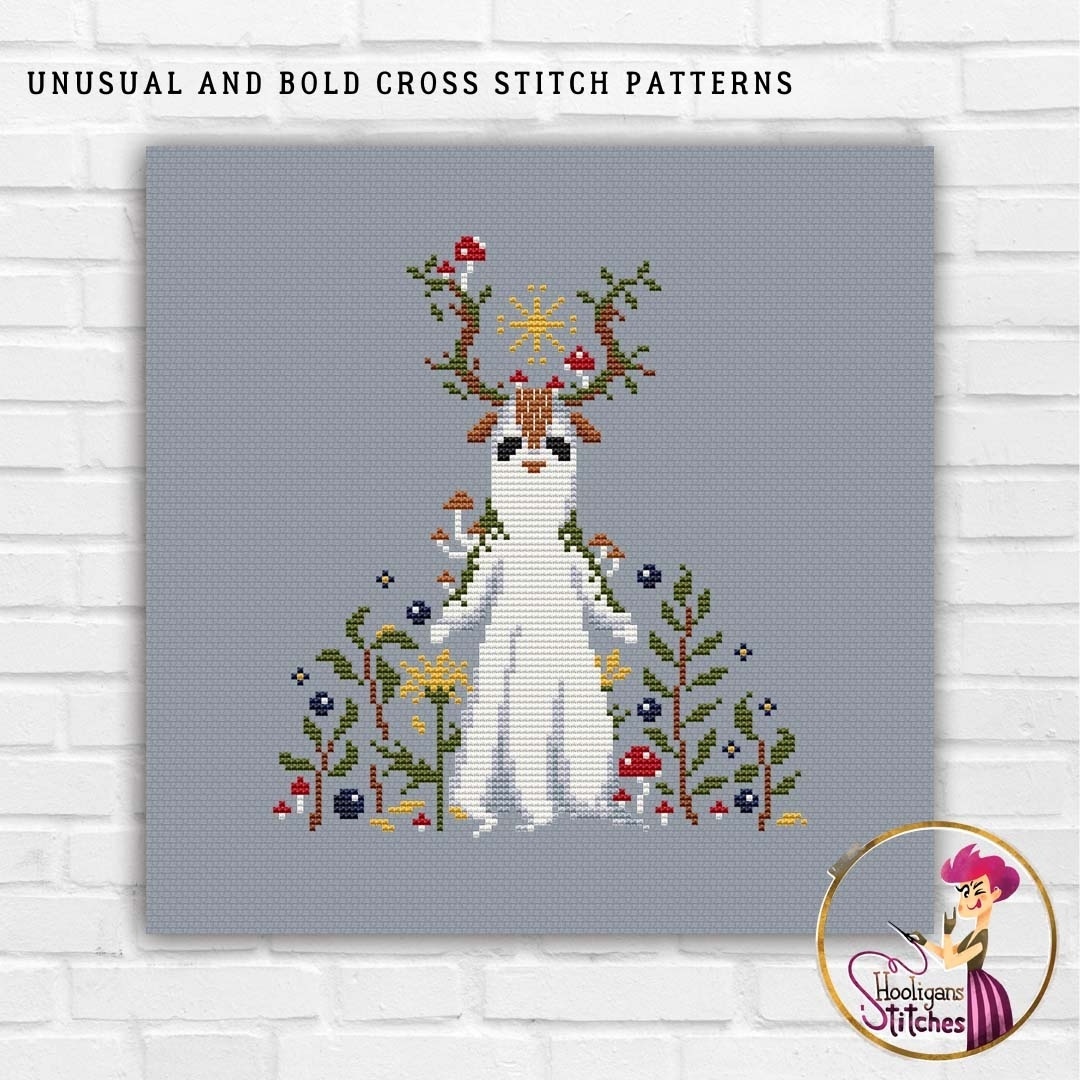 Ghost Deer Cross Stitch Pattern фото 4