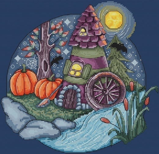 House of a Witch Cross Stitch Pattern фото 1