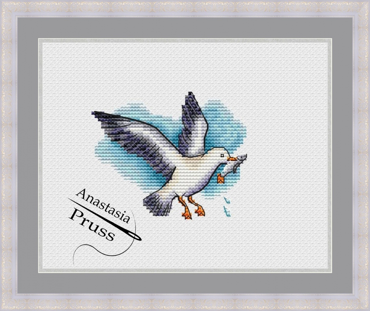 Sea Gull Cross Stitch Pattern фото 2