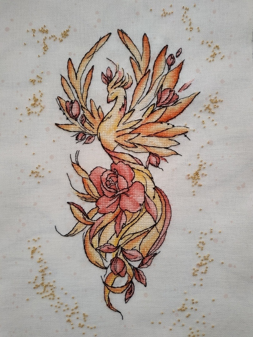 Firebird Cross Stitch Pattern фото 4