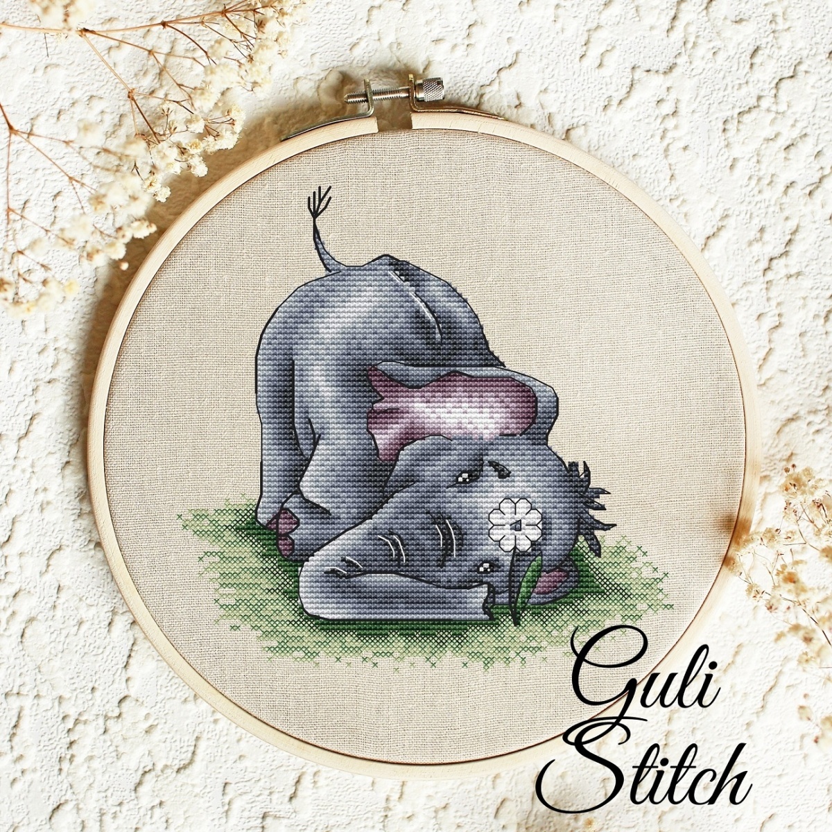 Baby Elephant Cross Stitch Pattern фото 2