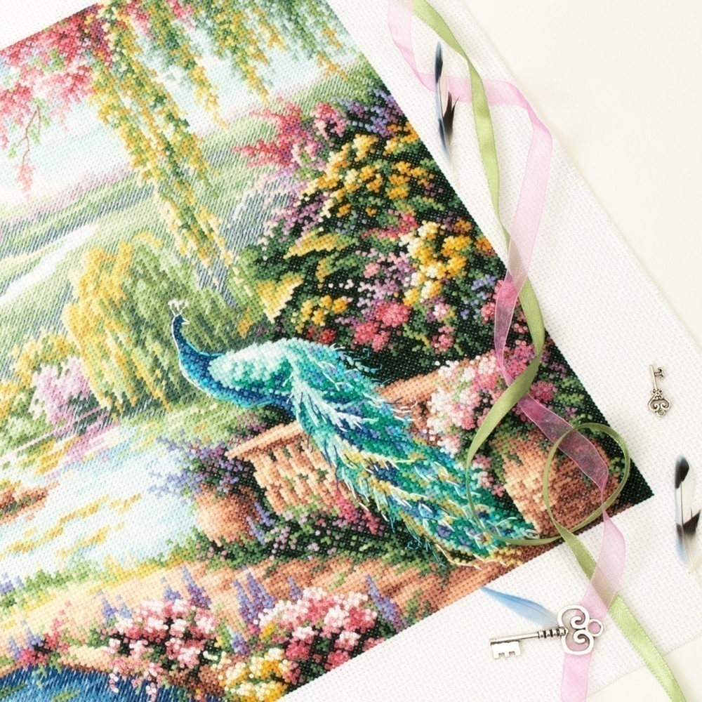 In the Garden of Magical Dreams Premium Cross Stitch Kit фото 6