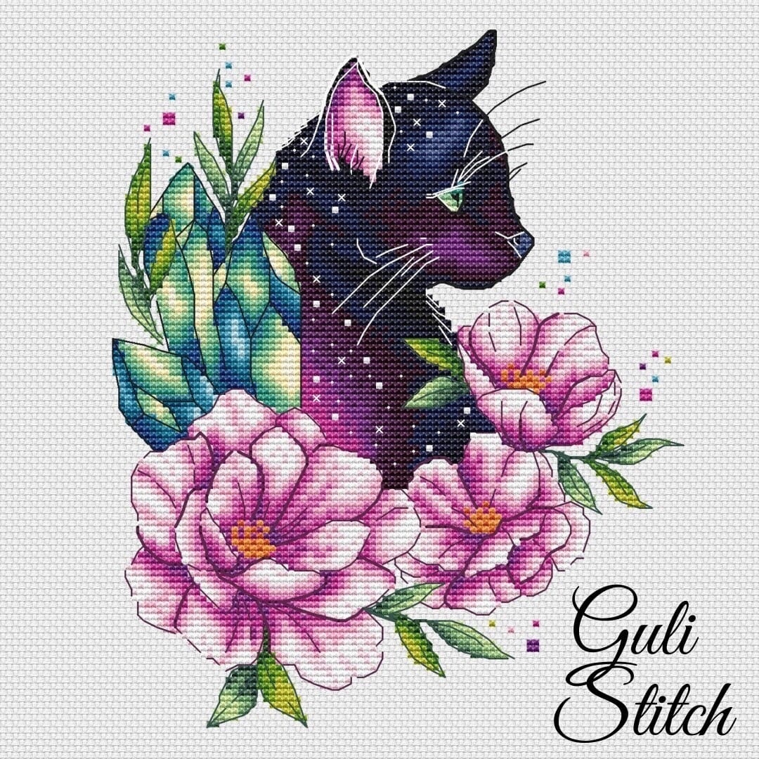 Cosmo Cat Cross Stitch Pattern фото 1
