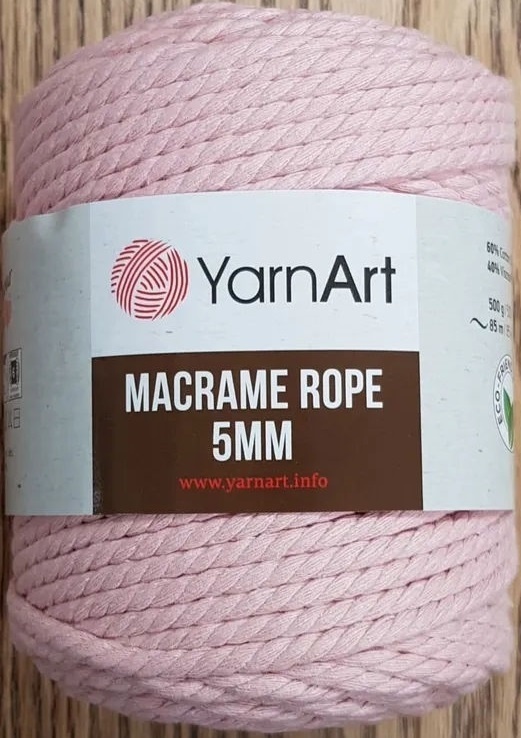 YarnArt Macrame Rope 5mm 60% cotton, 40% viscose and polyester, 2 Skein Value Pack, 1000g фото 12