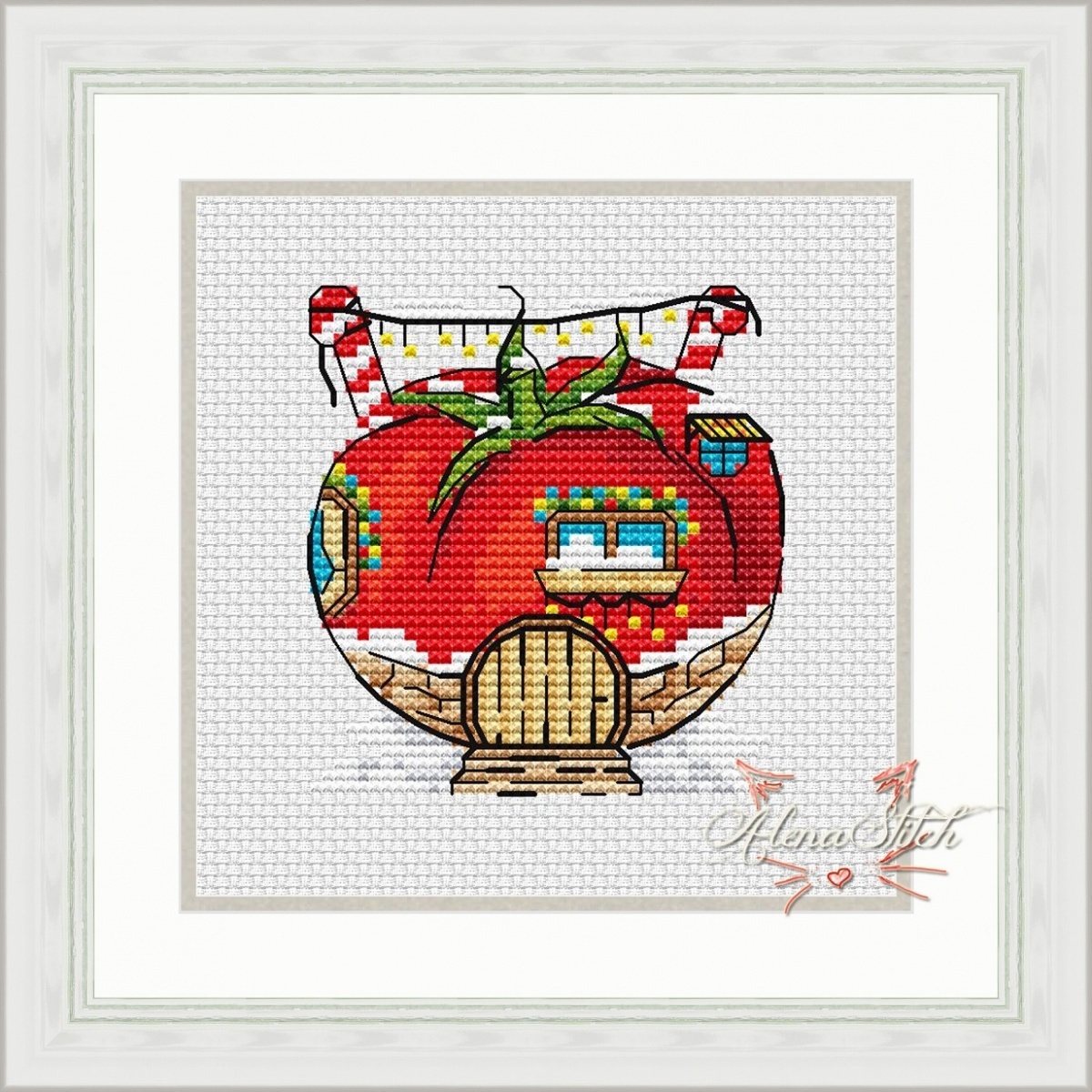 Tomato Cross Stitch Pattern фото 1