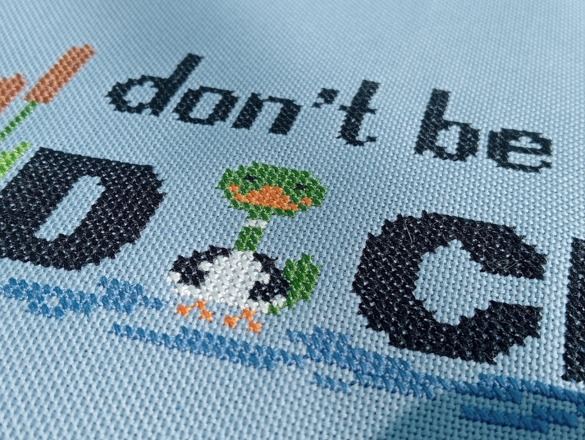 Don`t be a Duck Cross Stitch Pattern фото 10
