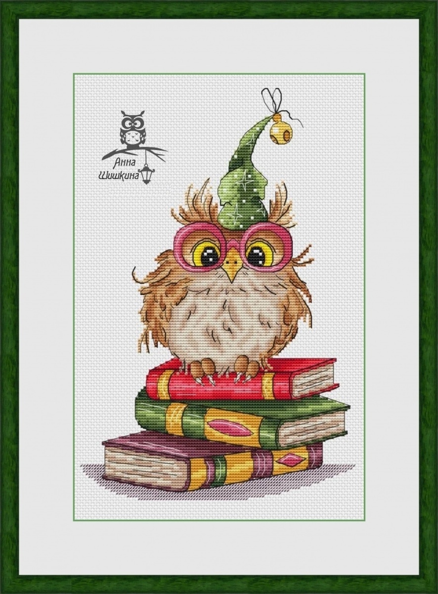 Curious Owl Cross Stitch Pattern фото 1