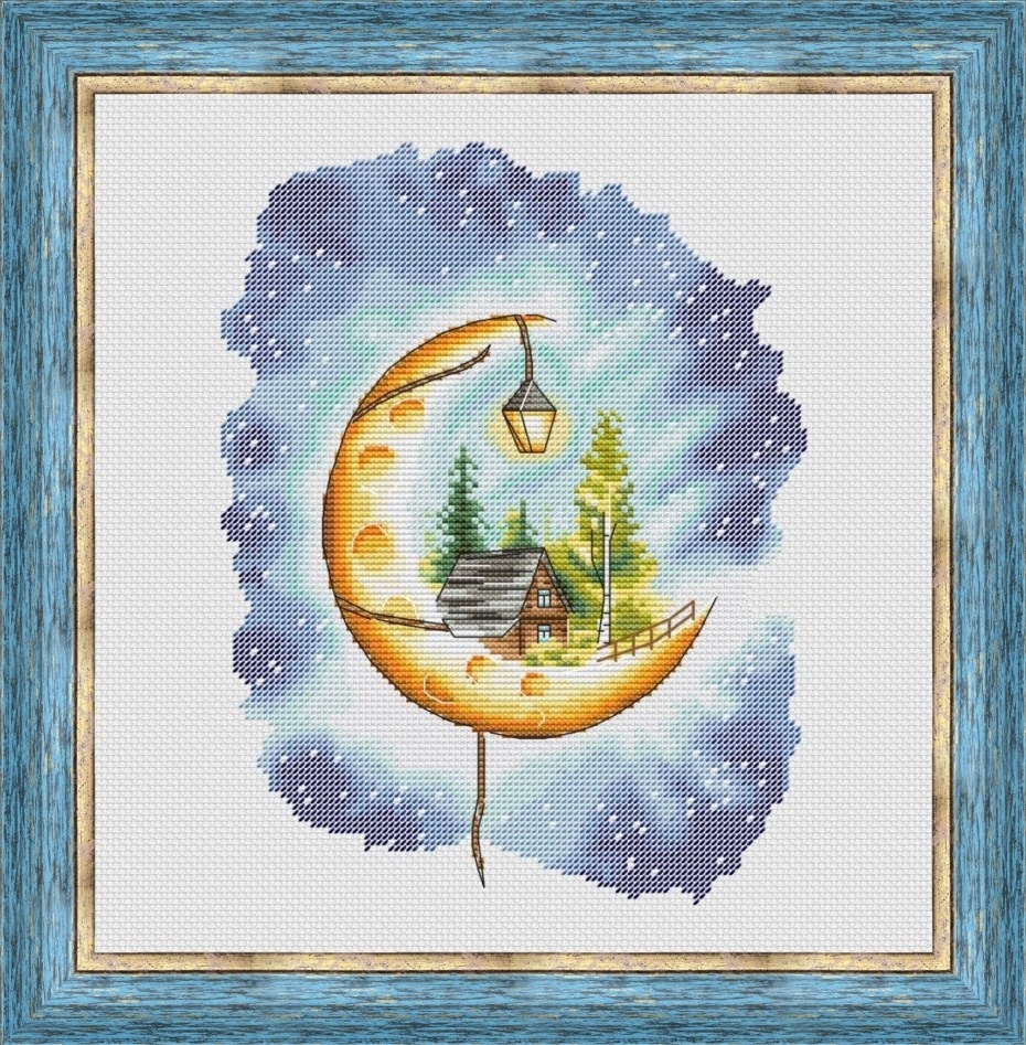 Summer Moon Cross Stitch Pattern фото 1