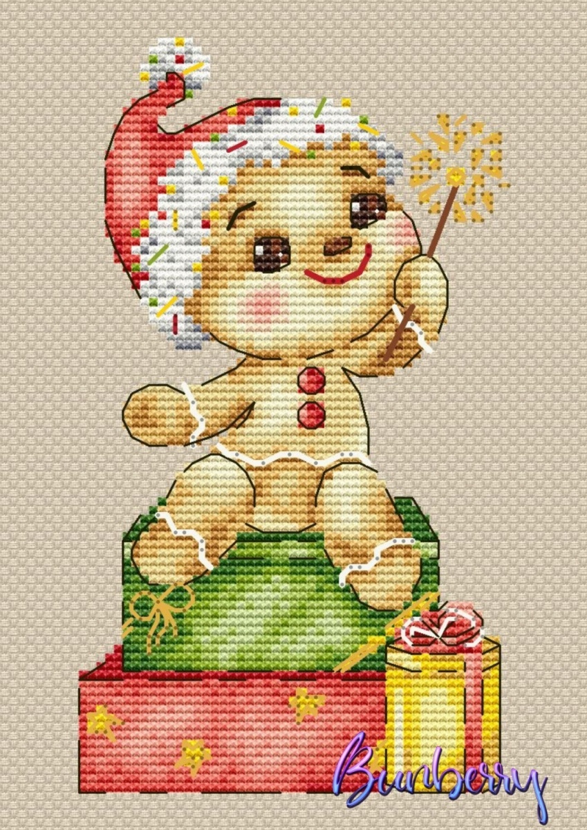 Festive Gingerbread Cross Stitch Patterns фото 1