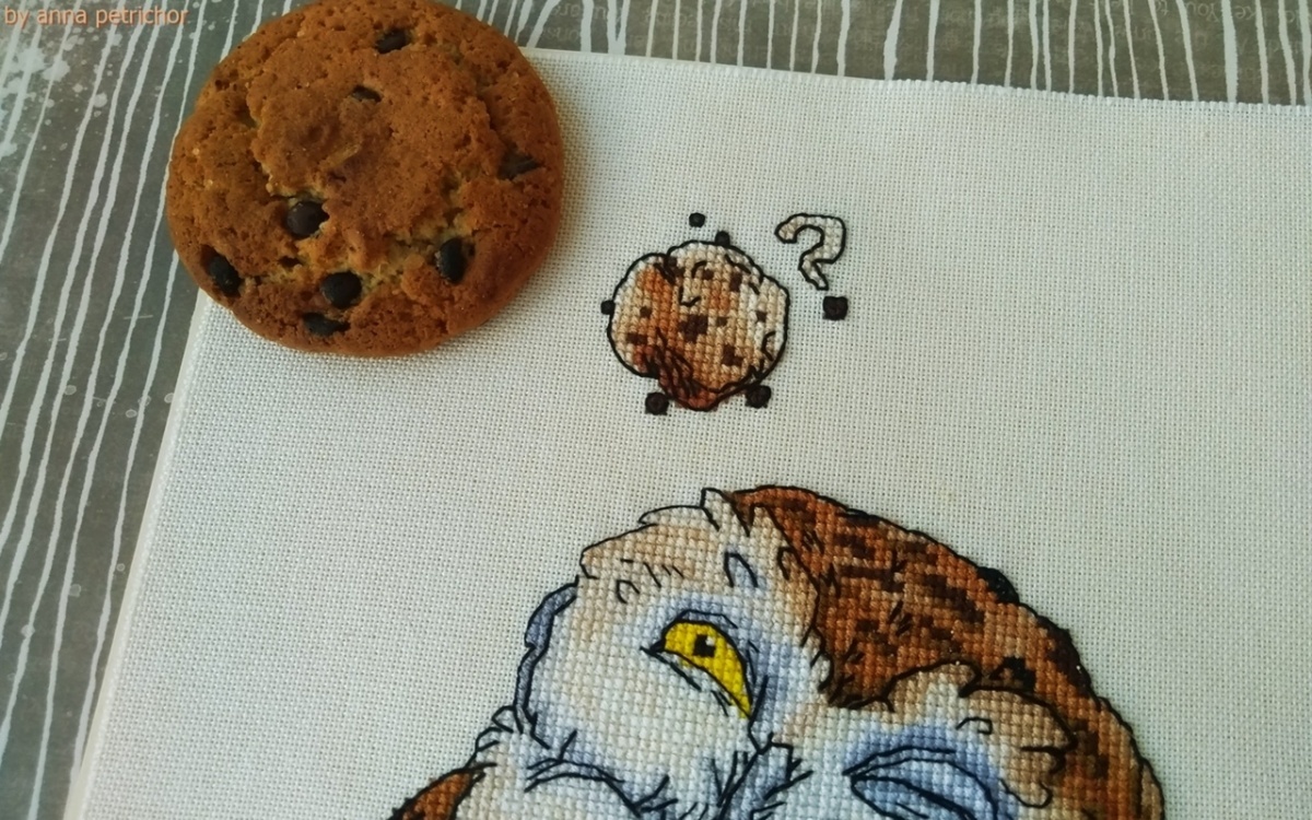 Cookie Owl Cross Stitch Pattern фото 5