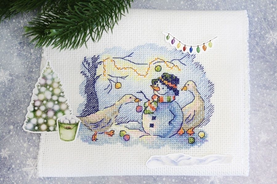 Snow Fun Cross Stitch Kit фото 4