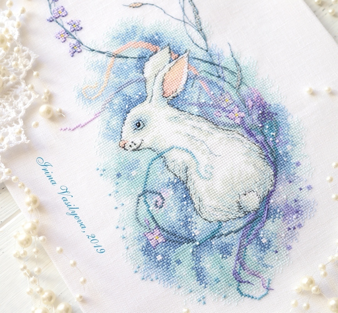 Snow Bunny Cross Stitch Pattern фото 2