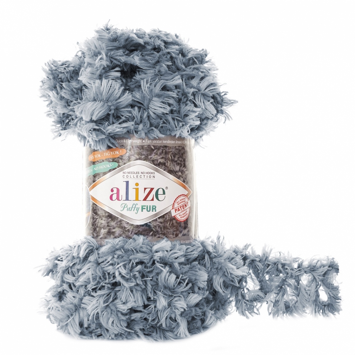 Alize Puffy Fur, 100% Polyester 5 Skein Value Pack, 500g фото 8