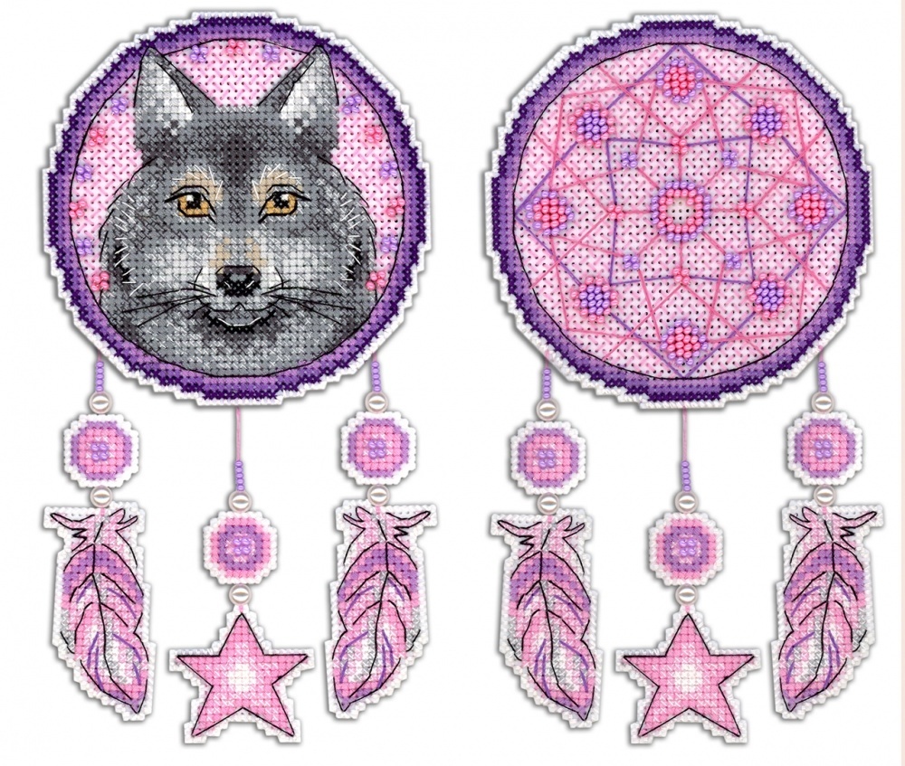 Dreamcatcher. Wolf Cross Stitch Kit фото 1