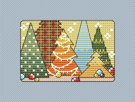Christmas Card 6 Cross Stitch Pattern фото 1