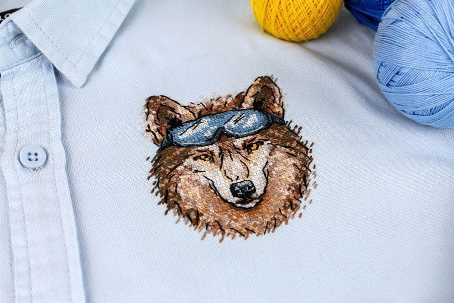 Brutal Wolf Cross Stitch Kit фото 3