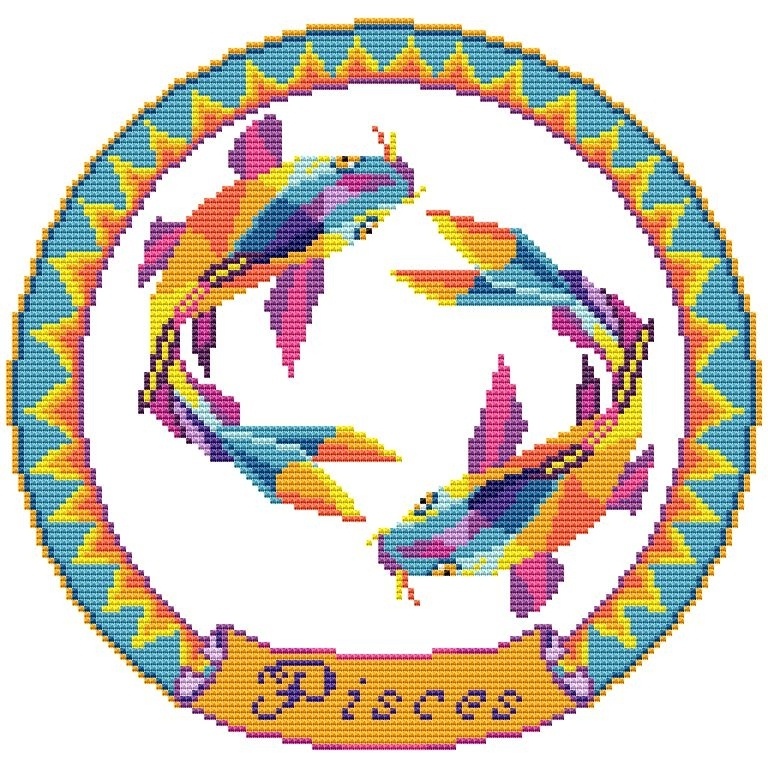 Pisces 1 Cross Stitch Pattern фото 1