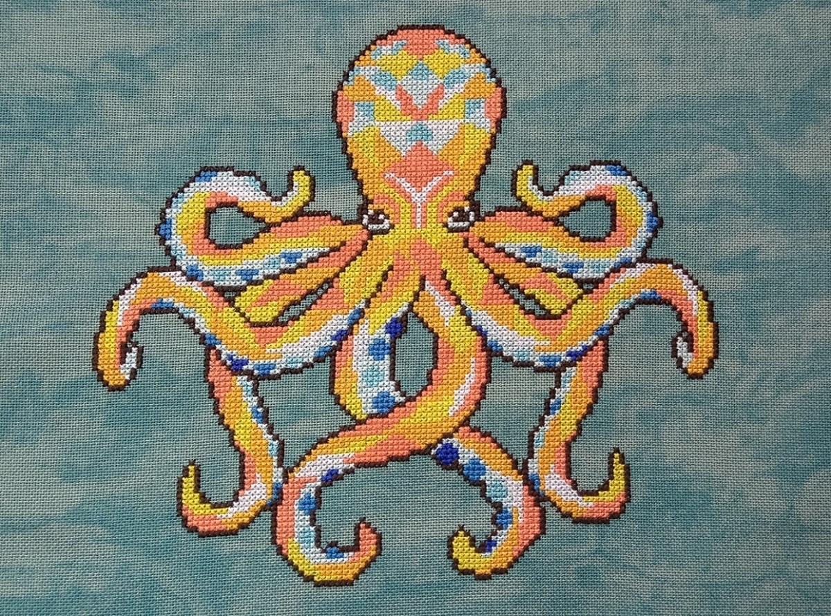Octopus Cross Stitch Chart фото 2
