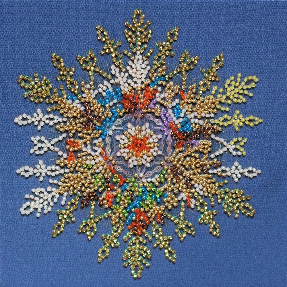 Snow Sparkles Bead Embroidery Kit фото 1
